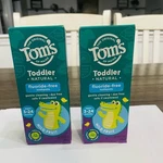 Toms Fluoride-free Toddler Training Toothpaste 2 Pack Nib. Fixed Price $10.00.