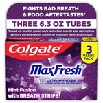 Colgate Maxfresh Knockout Mint Toothpaste, 3 Pack, 6.3 Oz,new Product Explosion. Fixed Price $11.94.