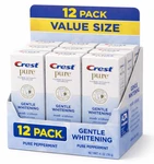 12 Pack Crest Pure Gentle Whitening Fluoride Anticavity Toothpaste 4.1 Oz *read*. Fixed Price $34.99.
