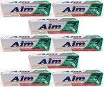 ( 8 Pack ) Aim Multi-benefit Whitening Gel Toothpaste, Fresh Mint, 4.5 Oz Each. Fixed Price $38.99.