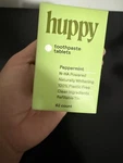 Huppy Peppermint Chew Toothpaste Tablets Refill 62 Count New Sealed Exp 11/26. Fixed Price $8.50.