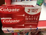 Colgate Optic White Stain Fighter Whitening Toothpaste 4.2 Oztwin Pack. Fixed Price $11.95.