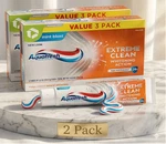 (6 Pack) Aquafresh Extreme Clean Whitening Action Fluoride Toothpaste,. Fixed Price $12.77.