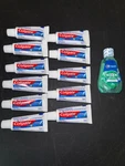 Lot Of 11 Colgate Cavity Toothpaste 0.85 Oz And 1 Crest Mouthwash 1.2 Ounces. Fixed Price $11.99.