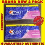 Crest 3d White Advanced Whitening Toothpaste Radiant Mint Twin Pack 2pks Ex8/27. Fixed Price $20.00.