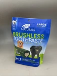 Ark Naturals Brushless Toothpaste, Dog Dental Chews For Large Dogs Exp 11/26. Fixed Price $17.95.