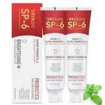 2-pack Sp-6 Probiotic Whitening Toothpaste - Enhanced Formula With 6 Probiotics. Fixed Price $32.96.