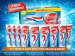 Pack Of 6 Aquafresh Cool Mint Fluoride Toothpaste Cavity Protection 5.6 Oz Each. Fixed Price $20.79.