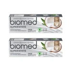 2x Biomed Superwhite Toothpaste Coconut Oil Extract 100g Gentle Care Sensitive. Fixed Price $53.99.