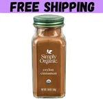 Simply Organic Ceylon Ground Cinnamon, 2.08 Oz, Non-gmo Cinnamon Powder. Fixed Price $9.99.
