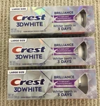 (3pk) Crest 3d White Brilliance Vibrant Peppermint Toothpaste 4.6 Oz Ea. 12/2028. Fixed Price $19.99.