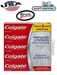 Colgate Baking Soda And Peroxide Toothpaste Whitening Teeth 8 Oz. Tube (5 Pack). Fixed Price $32.98.