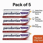 Parodontax Ultra Clean 75g X 5 Fluoride Toothpaste Gum Health 225g Total. Fixed Price $25.18.