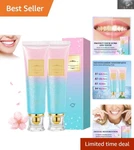 Easilyous Radiant Whitening Toothpaste - 2 Tubes For Stain Removal & Freshness. Fixed Price $15.19.