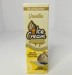 Brush Buddies Ice Cream Vanilla Fluoride Toothpaste 3.5 Oz. Fixed Price $8.00.