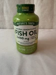 Natures Truth Fish Oil 2,400 Mg Natural Lemon Flavor Omega-3 120 Soft Gels 10/27. Fixed Price $20.00.