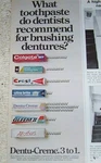 1973 Vintage Ad - Dentu-creme Vs Gleem Crest Colgate Toothpaste Print. Fixed Price $8.99.