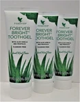 3x Forever Bright Toothgel Living Aloe Vera Bee Propolis No Fluoride. Fixed Price $22.95.