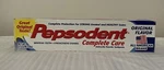 Pepsodent Complete Care Anticavity Fluoride Toothpaste Original Flavor 5.5 Oz. Fixed Price $7.99.