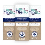 Pack Of 3 Hello Dragon Dazzle Blue Raspberry Kids Toothpaste, Fluoride. Fixed Price $15.95.