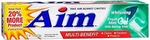 Aim, White Gel, Mint, 5.5 Ounce. Fixed Price $9.89.