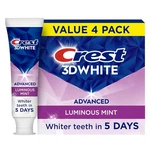 Crest 3d White Advanced, Teeth Whitening Toothpaste For Adults, 3.7 Oz, 4 Pack,. Fixed Price $23.99.