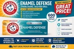 Arm & Hammer Enamel Defense Fluoride Anticavity Toothpaste 4.3 Oz (pack Of 2). Fixed Price $6.00.