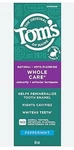 Tom's Of Maine Toothpaste Whole Care Peppermint 4 Oz. Fixed Price $11.98.