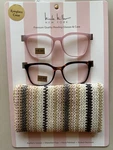 Nicole Miller Soft Square 2 Pack Glasses +2.00 Incl Woven Case Nwt. Fixed Price $29.50.