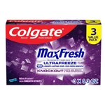 Colgate Max Fresh Knockout Toothpaste, Whitening Toothpaste With Mini Breath. Fixed Price $13.99.