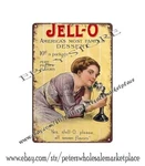 1940s Jello Ice Cream Powder Dessert Metal Tin Sign Cafe Farm Shop Plaque. Fixed Price $19.61.