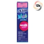 12x Packs Aim Kids Mega Bubble Berry Anticavity Fluoride Gel Toothpaste - 4.4oz. Fixed Price $48.01.