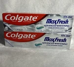 (lot Of 2) Colgate Max Fresh Advanced Whitening Toothpaste Clean Mint 6.3 Oz. Fixed Price $11.99.