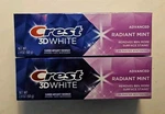 Crest 3d White Advanced Radiant Mint Toothpaste 2.4 Oz, 2 Pack. Fixed Price $8.99.