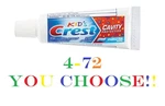 Kids Crest Sparkle Fun Cavity Protection Travel Sample Size Toothpaste .85oz 24g. Fixed Price $34.99.