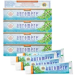 Auromere Ayurvedic Herbal Toothpaste, Classic Licorice - Vegan, Natural, 4-pack. Fixed Price $47.84.