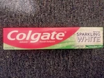 Colgate Fluoride Gel Toothpaste With Baking Soda Sparkling White Mint Zing 8 Oz. Fixed Price $7.24.