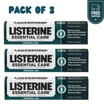 Listerine Essential Care Original Gel Fluoride Mint Toothpaste, 4.2 Oz, 3 Pack. Fixed Price $13.20.