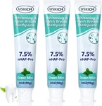 3 Pack Natural Whitening Fluoride Toothpaste,whitening Toothpastes With Ocean Mi. Fixed Price $19.86.