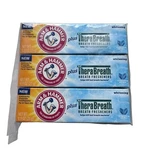 Arm & Hammer Plus Therabreath Whitening Icy Mint Toothpaste .9 Oz Travel 3 Pack. Fixed Price $10.99.