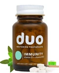 Duo Immunity Toothpaste Tablets D3 & B12, Whitening Remineralize, 62ct. Fixed Price $58.23.