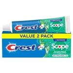 Crest + Scope Complete Whitening Fluoride Toothpaste - Minty Fresh 5.4oz/2pk. Fixed Price $9.80.