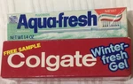 Colgate, Aquafresh , Samples Movie Prop.toothpaste Vintage Toothpaste (rare). Fixed Price $34.99.
