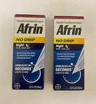 Lot Of 2 Afrin No Drip Night Nasal Pump Decongestant Mist 15 Ml Exp 09/2026+. Fixed Price $14.99.
