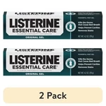 Listerine Essential Care Original Gel Fluoride Mint Toothpaste, 4.2 Oz, 2 Pk. Fixed Price $8.20.