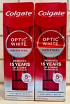Colgate Optic White Renewal High Impact 3oz, 2-pack, Exp 03-2027+. Fixed Price $18.00.