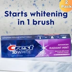 Crest 3d White Advanced Radiant Mint, Teeth Whitening Toothpaste, 0.85 Oz 2 Tube. Fixed Price $19.99.