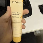 New - Boka Kid's Orange Cream Fluoride Free Toothpaste 4oz / 113g. Fixed Price $12.99.