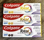 Colgate Total Gum Protect Whitening Toothpaste 3oz 3pk Exp 2/27+. Fixed Price $18.55.
