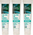 Desert Essence Natural Tea Tree Oil And Neem Toothpaste, Wintergreen, 3 Pack. Fixed Price $27.97.